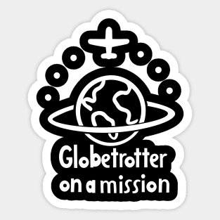Globetrotter on a Mission Sticker